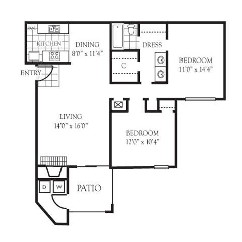 Saks Floor Plan Saks- 2x1 925